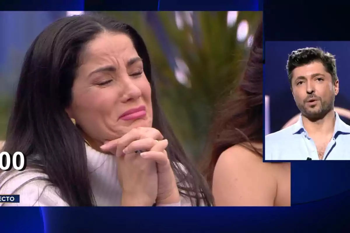 Ana Herminia hablando con su marido, Ángel Cristo, en 'GH DÚO 3'.