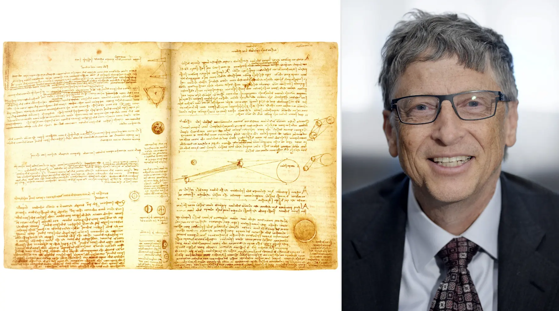 Bill Gates tiene un libro que perteneció a Leonardo Da Vinci.