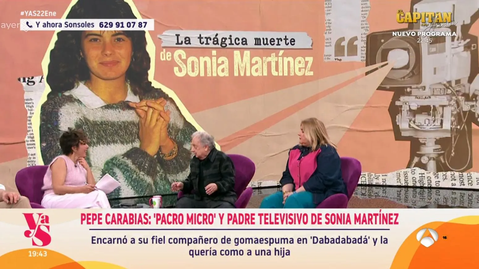 Pepe Carabias en 'Y ahora, Sonsoles' hablando de Sonia Martínez.