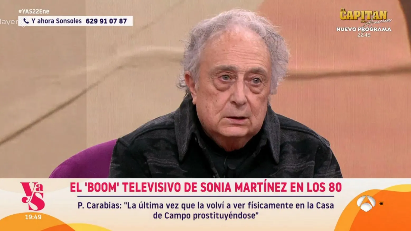 Pepe Carabias en 'Y ahora, Sonsoles' hablando de Sonia Martínez.