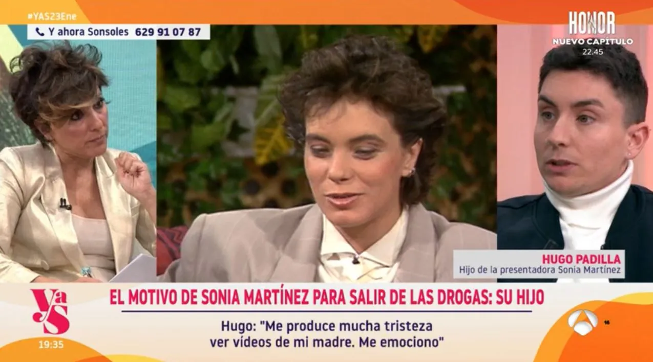 Hugo Padilla, hijo de Sonia Martínez en 'Y ahora, Sonsoles'.