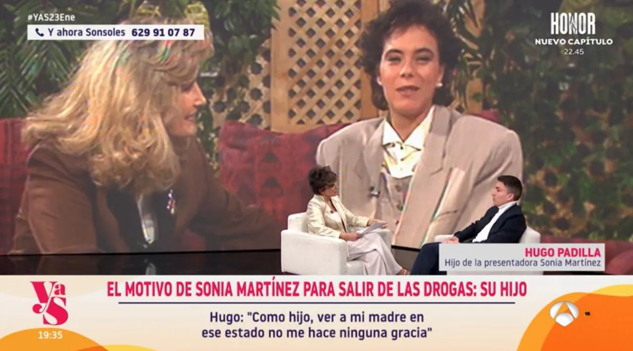 Hugo Padilla, hijo de Sonia Martínez en 'Y ahora, Sonsoles'.