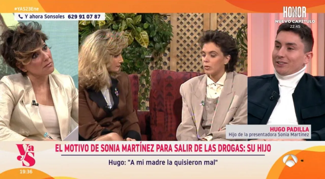 Hugo Padilla, hijo de Sonia Martínez en 'Y ahora, Sonsoles'.