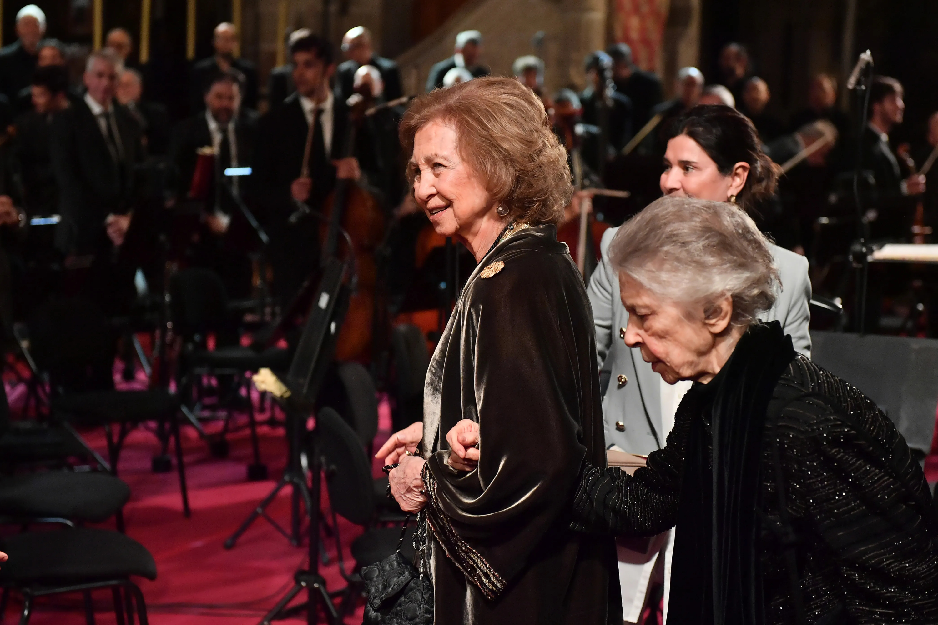 Irene de Grecia con la reina Sofía.