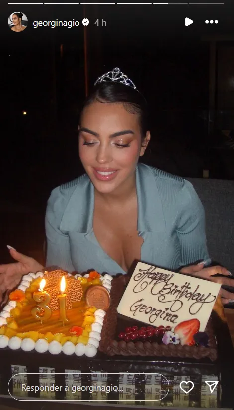 Georgina en su 31 cumpleaños