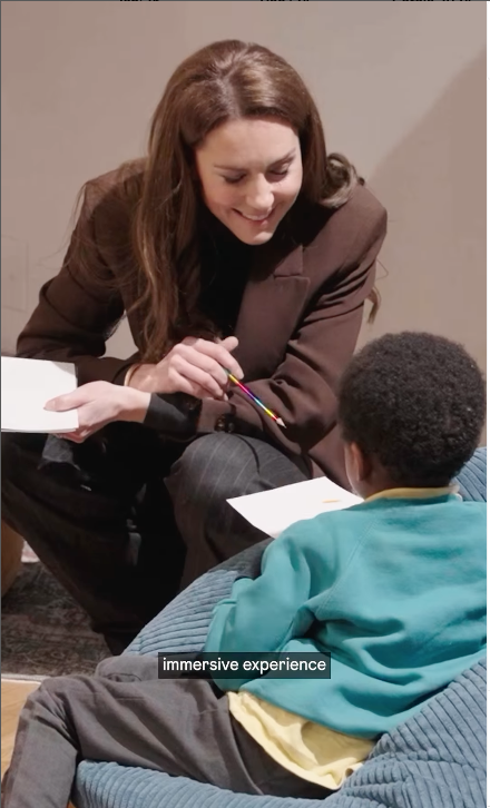 Kate Middleton, monitora de niños por un día