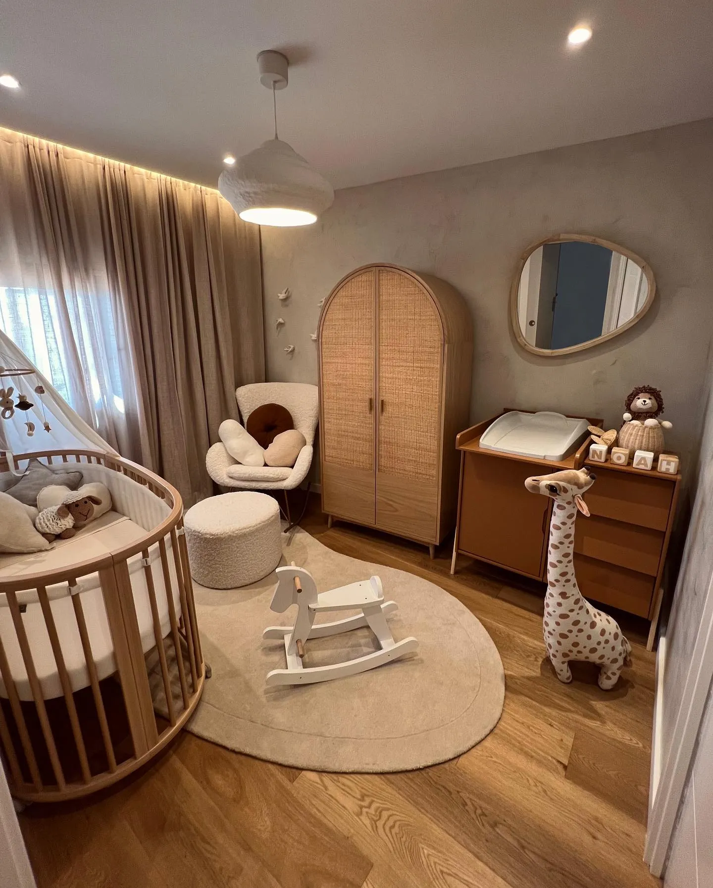 La habitación de Noah, hijo de Jordi Cruz y Rebecca Lima.