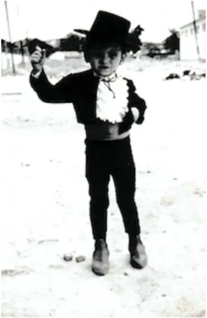 Fernando Tejero, de pequeño.