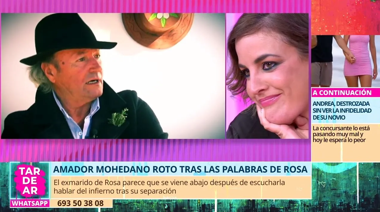 En 'TardeAR' hablan de Amador Mohedano y Rosa Benito.