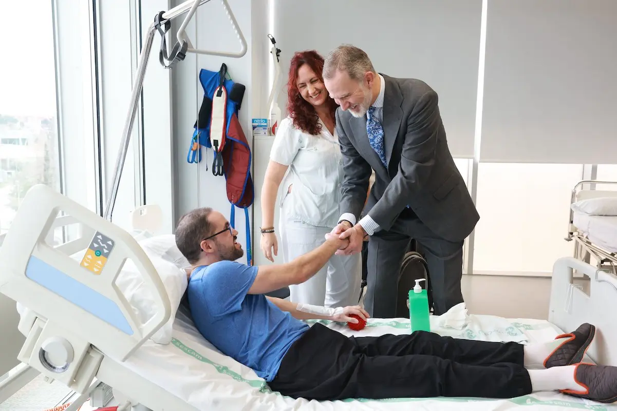 Visita Felipe y Letizia Hospital Parapléjicos de Toledo