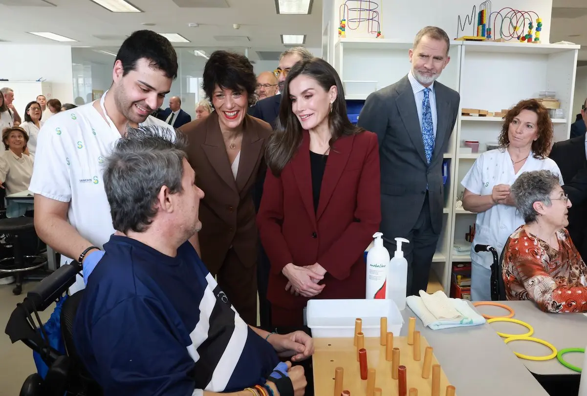 Visita Felipe y Letizia Hospital Parapléjicos de Toledo