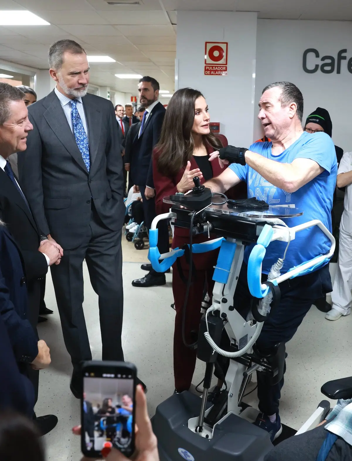 Visita Felipe y Letizia Hospital Parapléjicos de Toledo