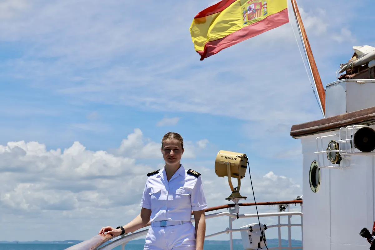 La princesa Leonor en Salvador de Bahía.