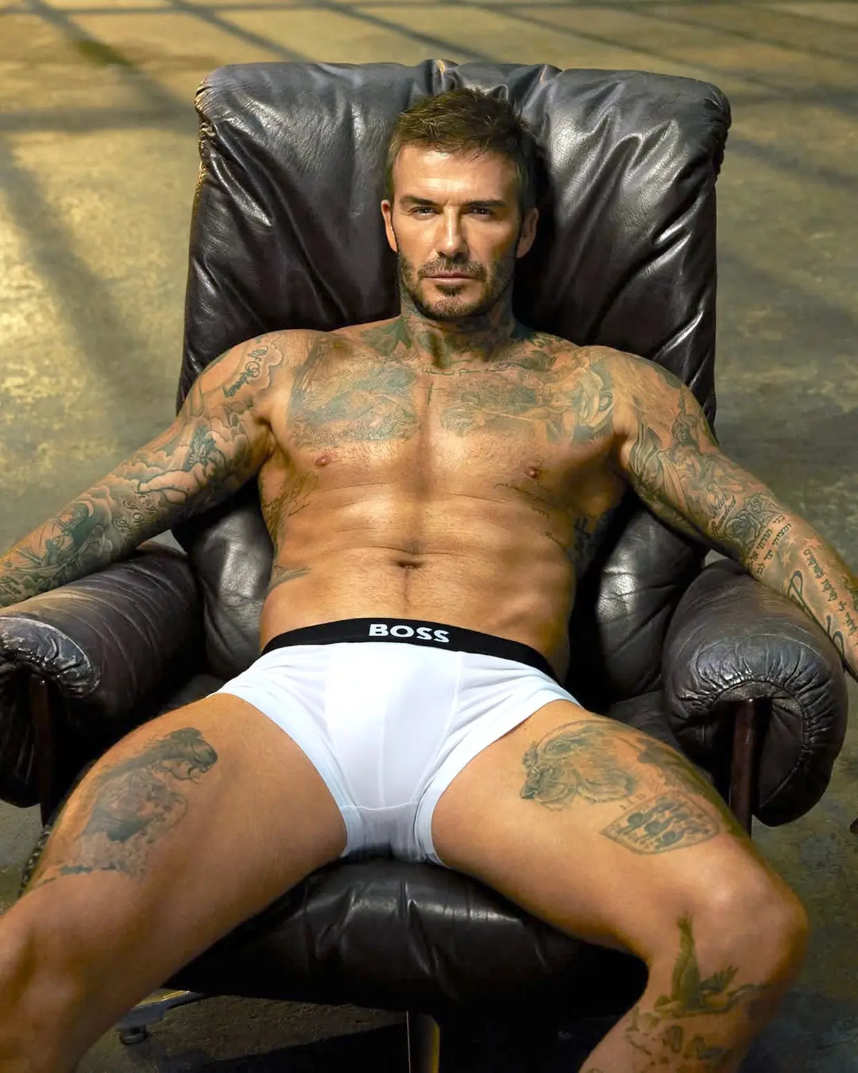 David Beckham posa en calzoncillos