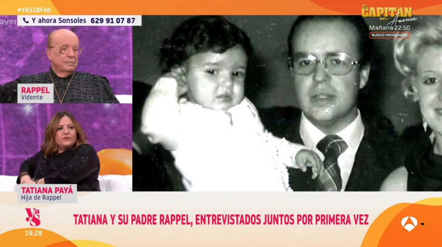 Rappel y su hija Tatiana en 'Y ahora, Sonsoles'.