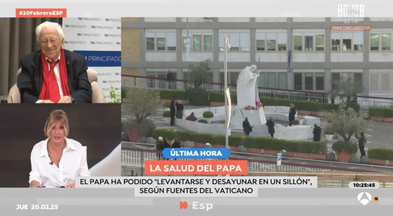 El padre Ángel habla de la salud del papa Francisco.