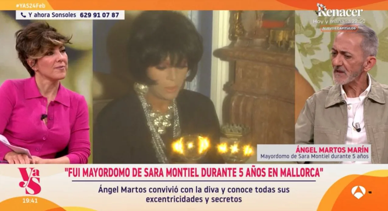 El mayordomo de Sara Montiel en 'Y ahora, Sonsoles'.