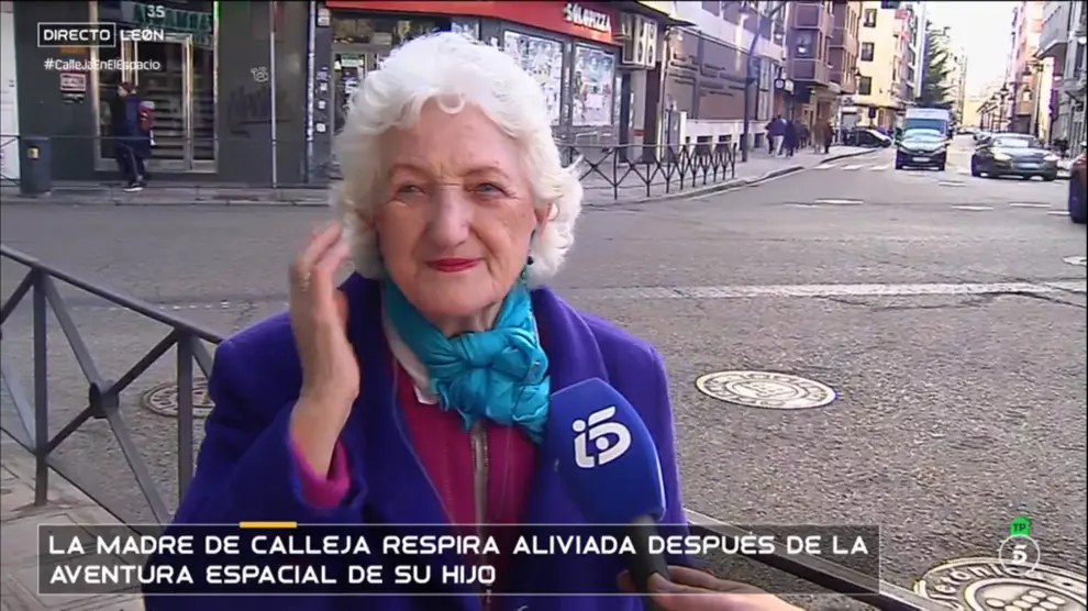 La madre de Jesús Calleja, tras el viaje espacial de su hijo: "Ha sido terrible"