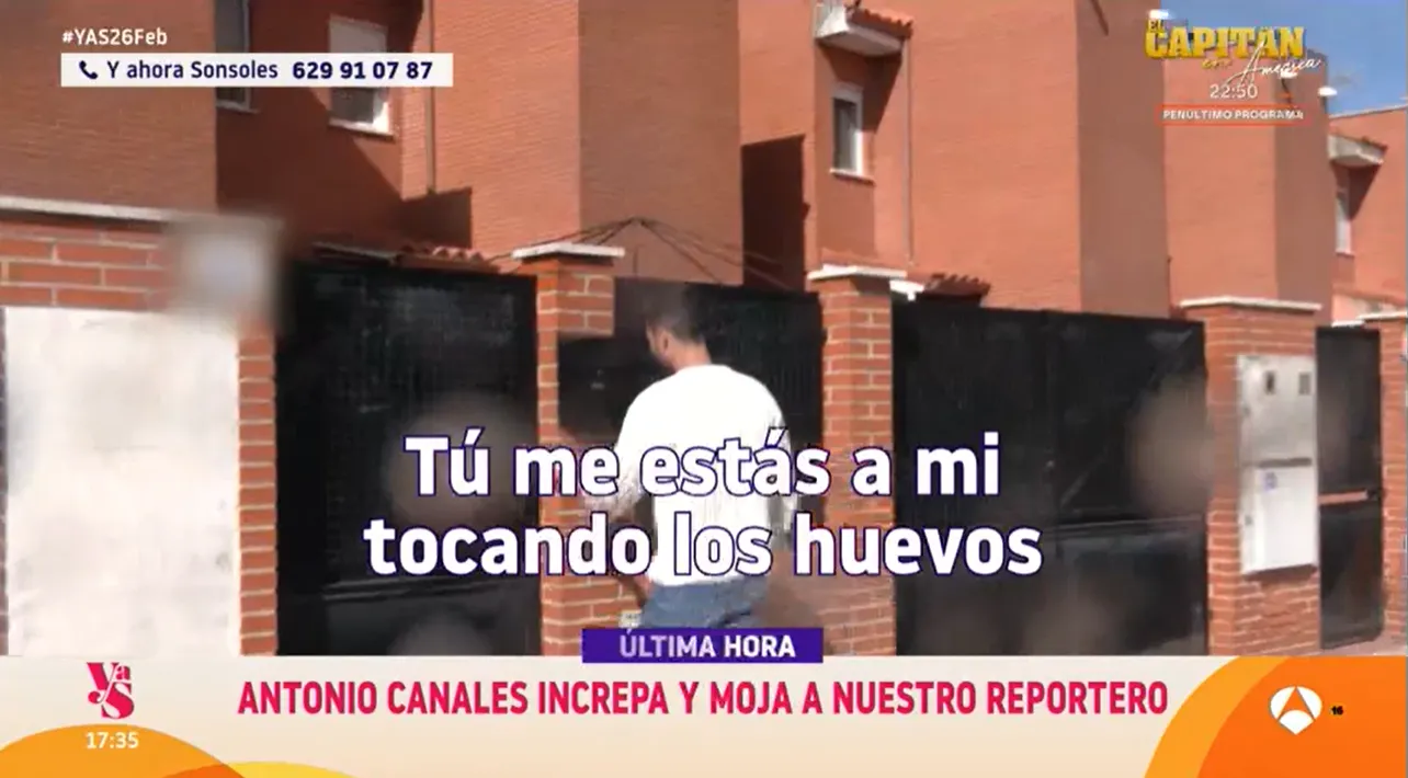 Y ahora Sonsoles cubriendo la noticia de la desokupación de Antonio Canales