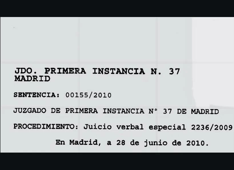 La sentencia que dice que Pepe Navarro es el padre de Alejandro Reyes.