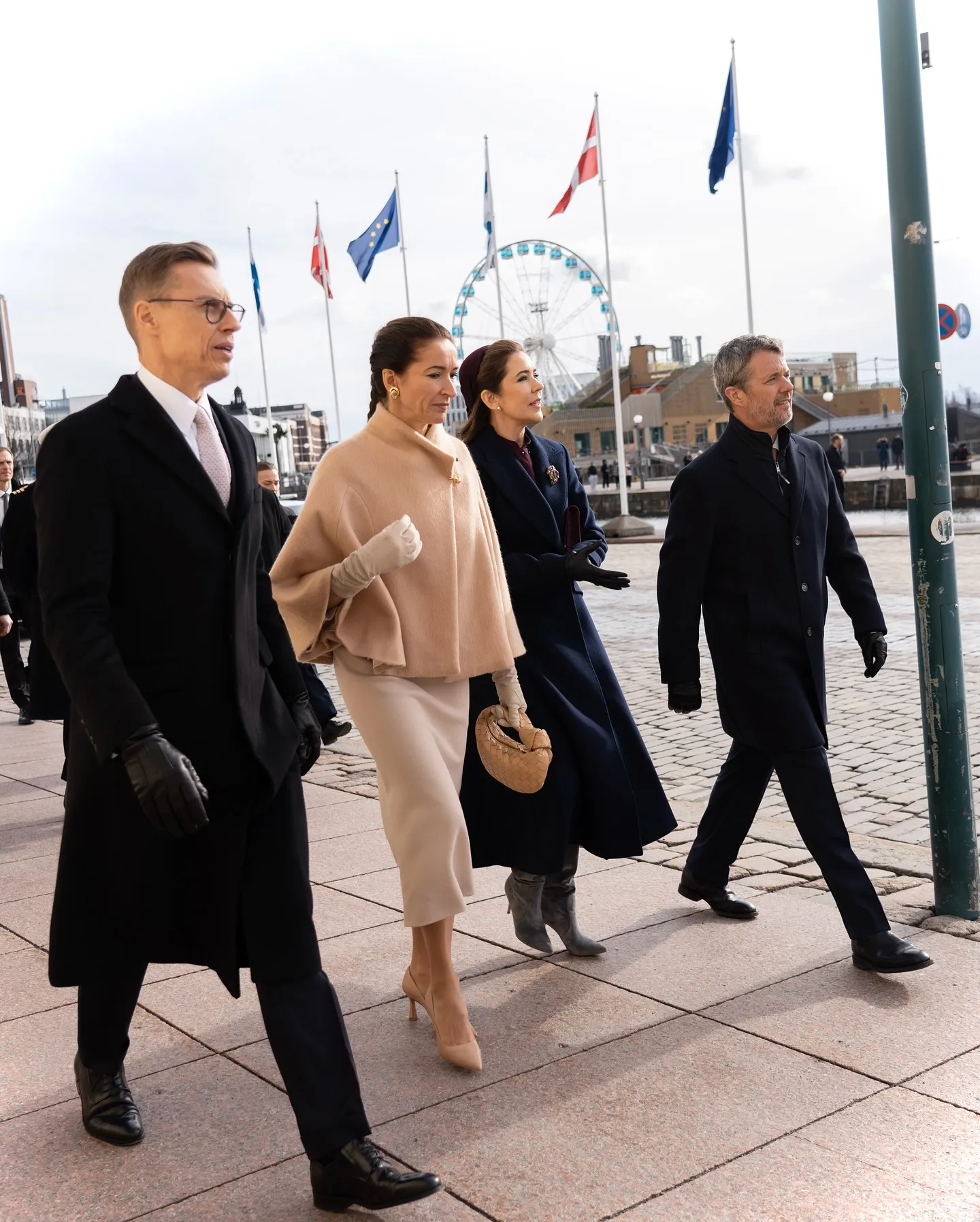 Federico y Mary de Dinamarca junto al presidente de Finlandia y su mujer.