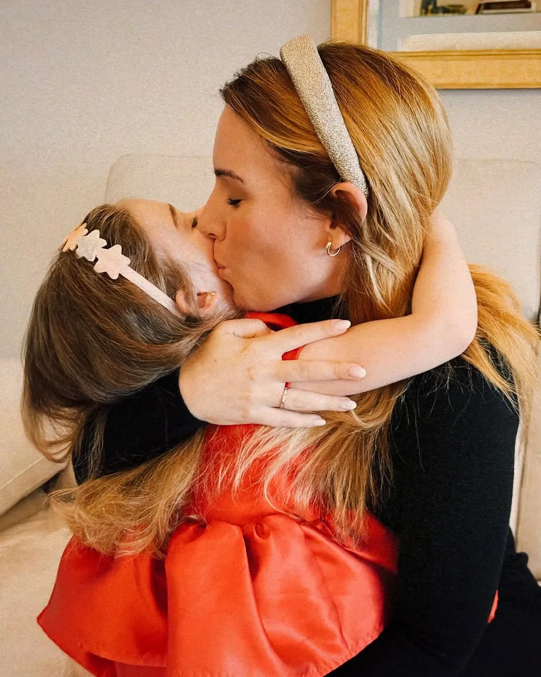 Edurne en una imagen con su hija en su 4º cumpleaños