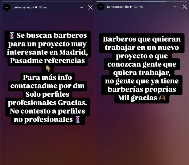 El nuevo negocio de Carlos Costanzia: quiere abrir una barbería