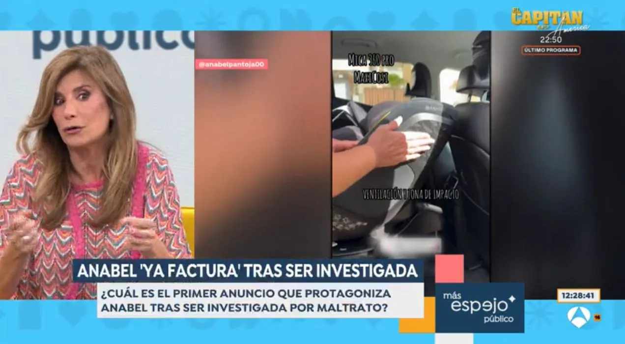 Anabel Pantoja, criticada por presumir de la sillita de coche de su hija.