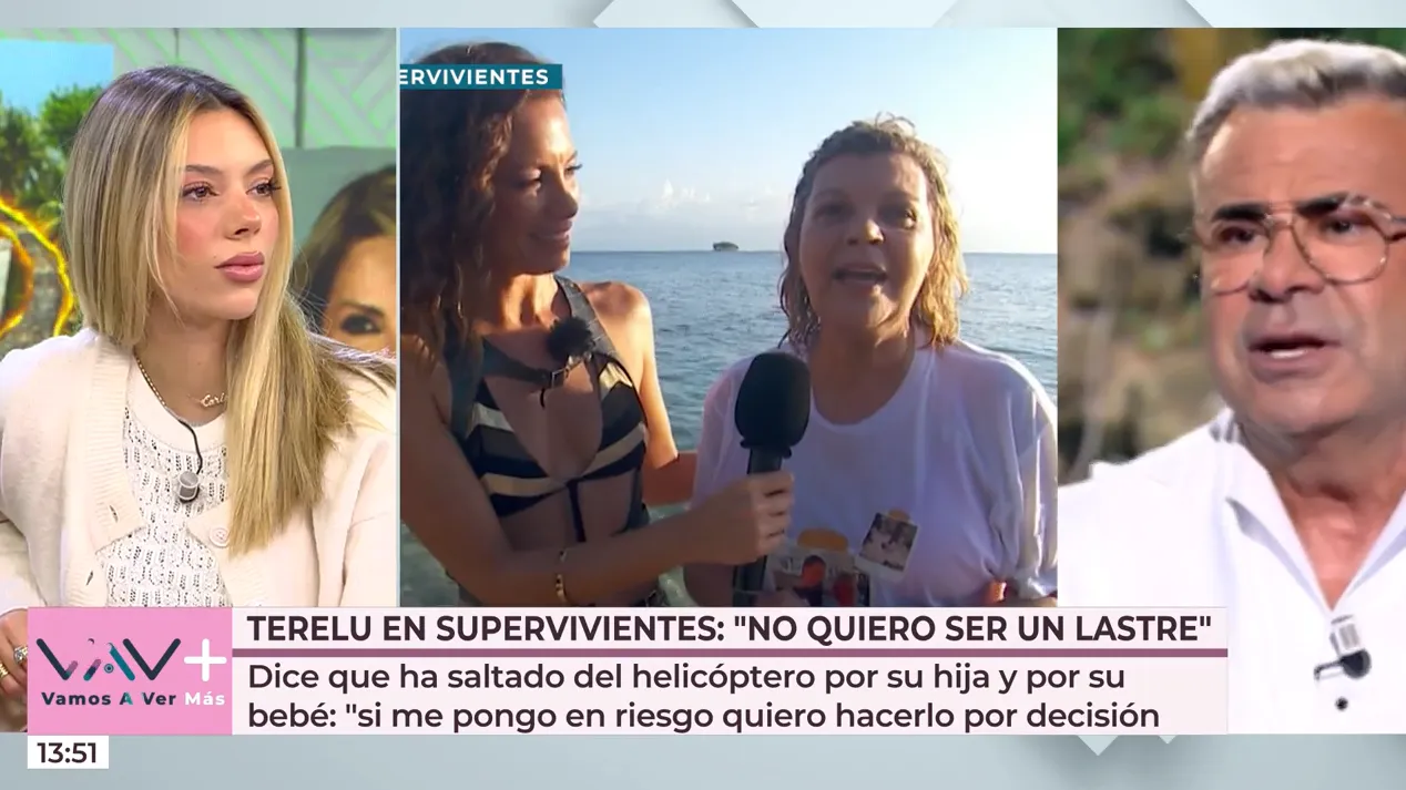 Alejandra Rubio en Vamos a ver comentando Supervivientes