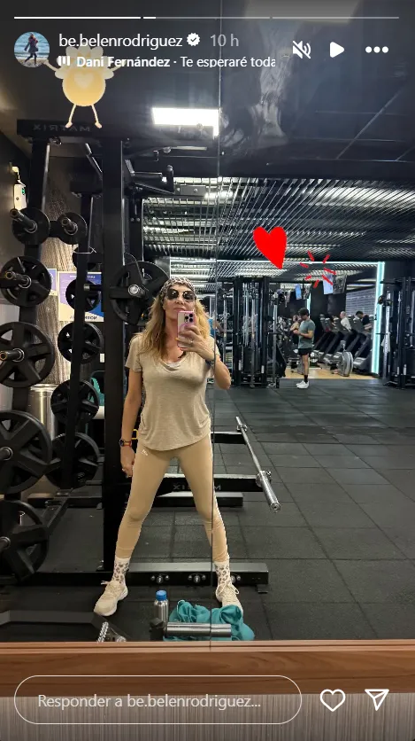 Belén Ro en el gimnasio