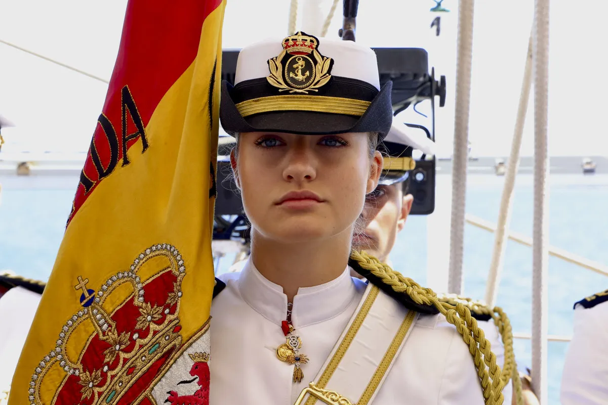 La princesa Leonor en Montevideo (Uruguay).