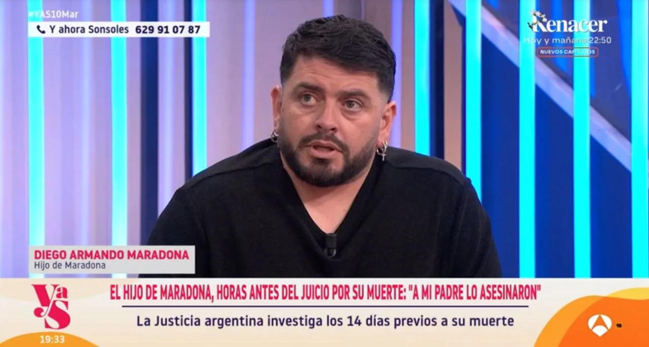 El hijo de Maradona en 'Y ahora, Sonsoles'.