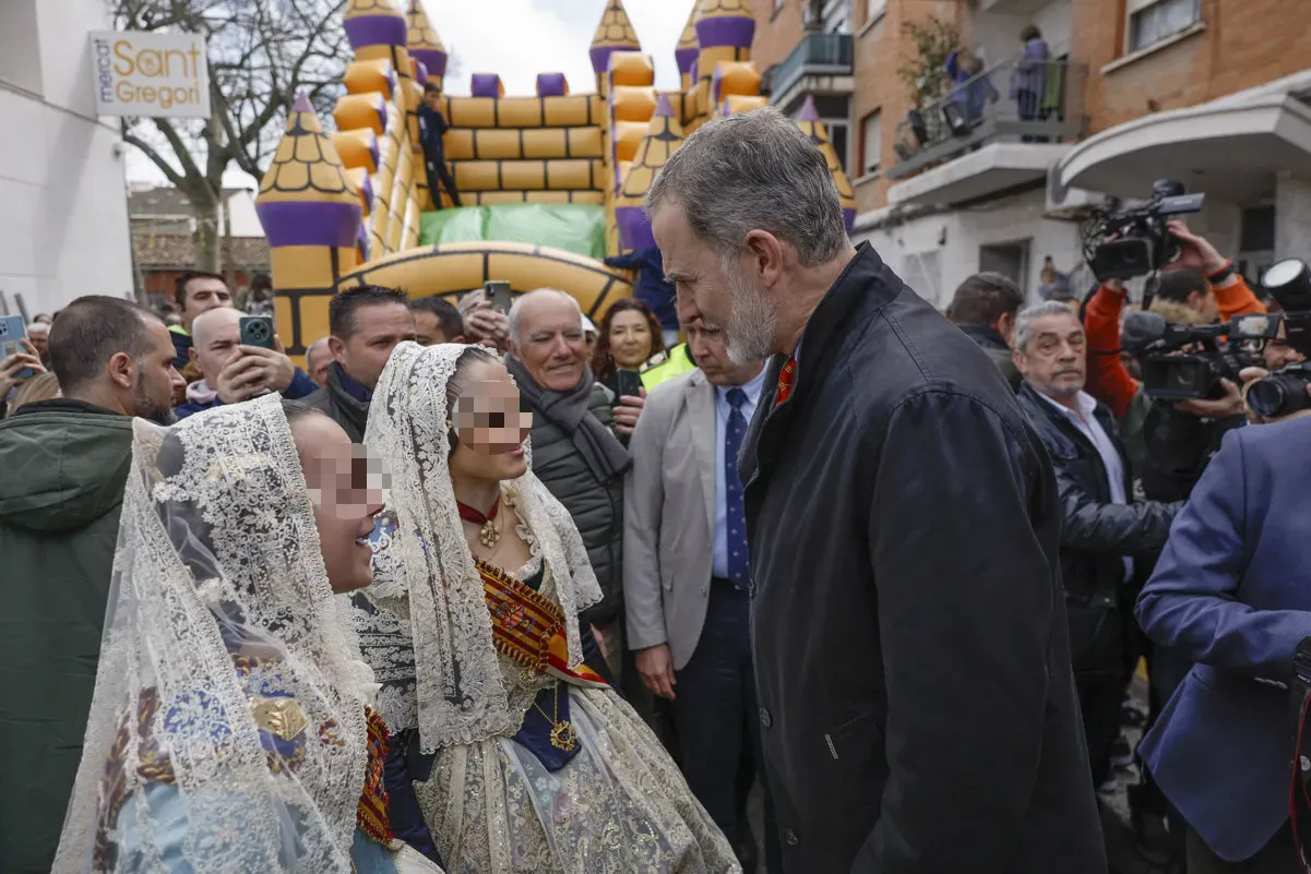 Felipe VI en su visita a Torrent (Valencia).