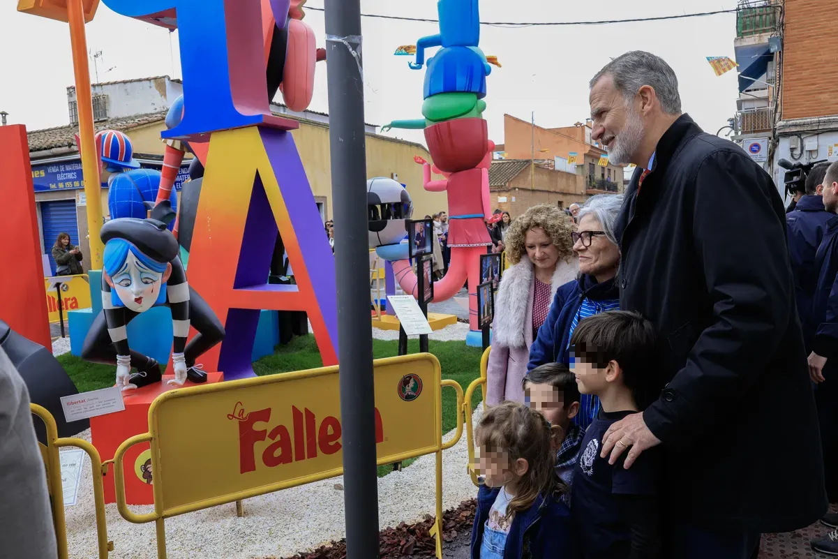 Felipe VI en su visita a Torrent (Valencia).