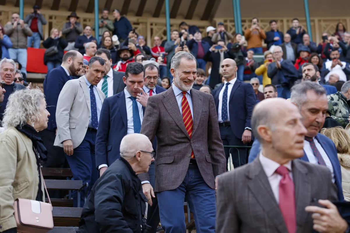 Felipe VI en los toros, en Valencia.