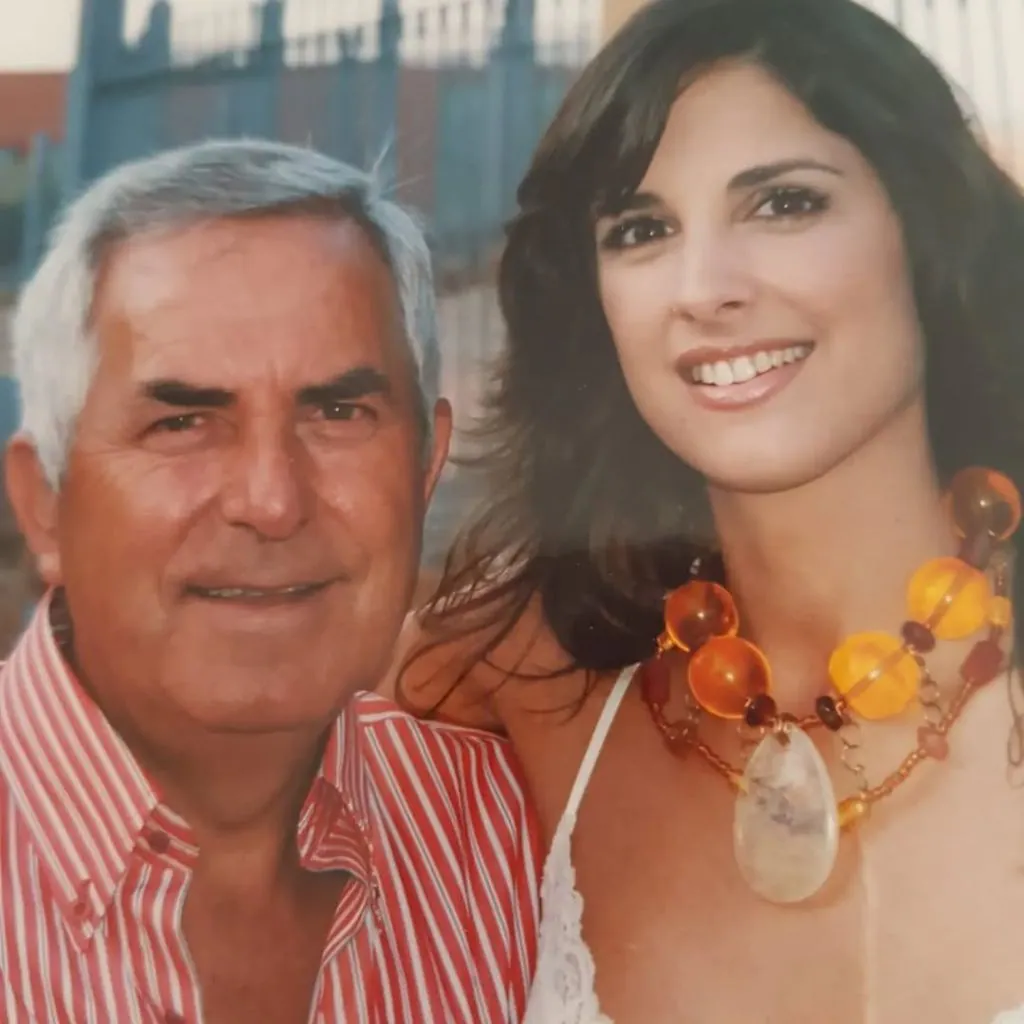 Núria Fergó y su padre