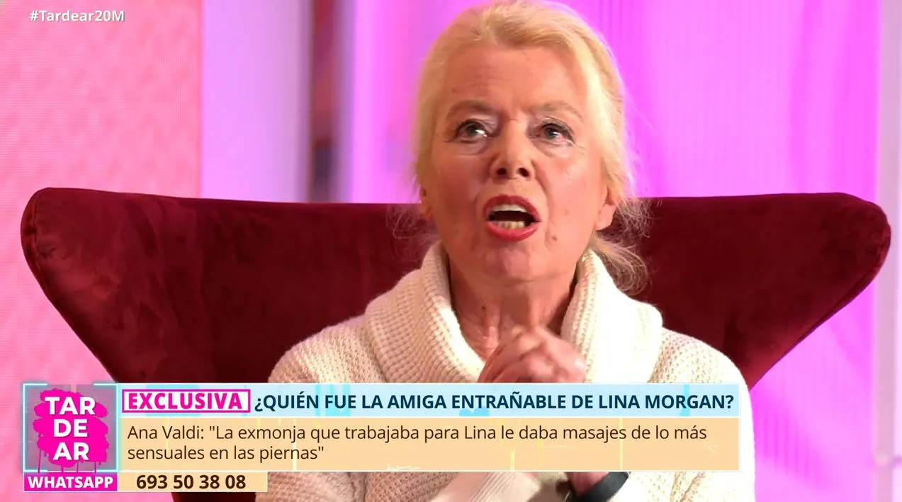 Ana Valdi, amiga de Lina Morgan, en 'TardeAR'.