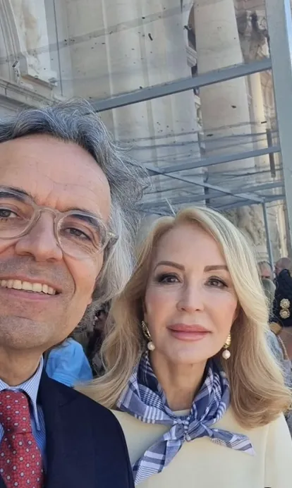 Carmen Lomana y Jesús Arroyo en una imagen compartida en Instagram