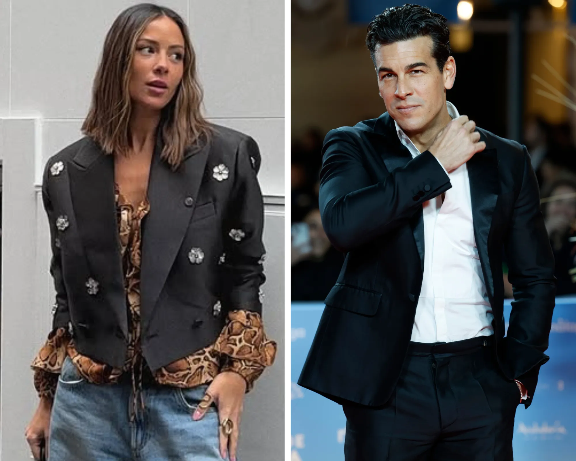 Melyssa Pinto en un montaje con Mario Casas (redes/EFE)