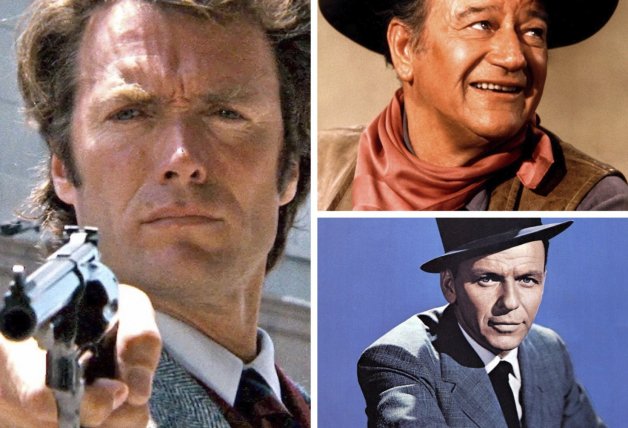 Frank Sinatra and John Wayne in% 22 Dirty Harry% 22